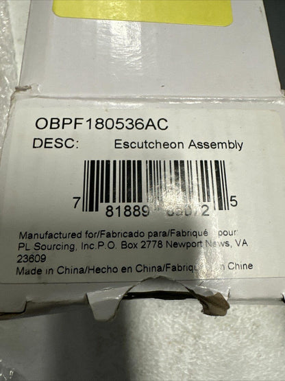 Signature Hardware - Escutcheon Assembly - 10-1/2" - Bronze - One Hole