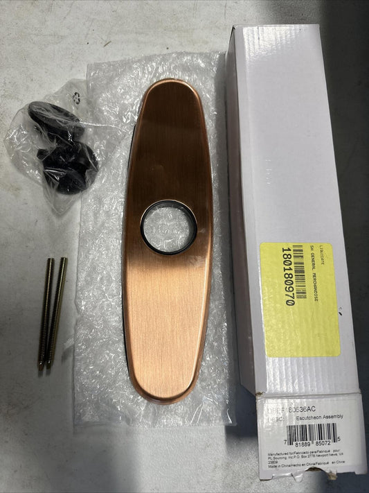 Signature Hardware - Escutcheon Assembly - 10-1/2" - Bronze - One Hole