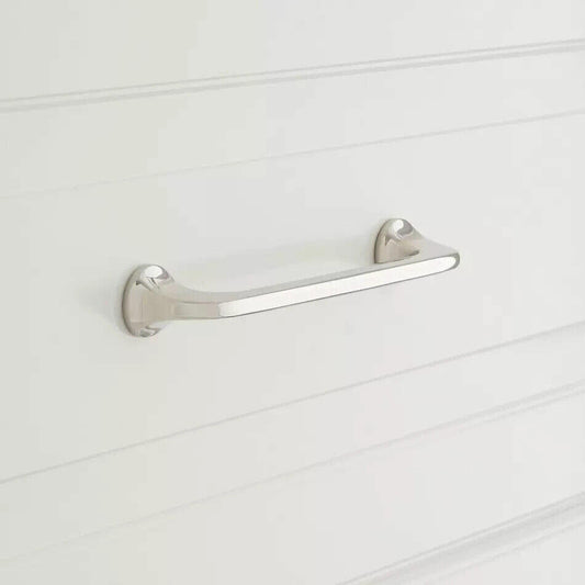 Signature Hardware 3-3/4" Amarilla Solid Brass Cabinet Pull - Polished Nickel