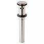 Signature Hardware Extended Press Type Pop-Up Bathroom Drain - Overflow Hole-BN