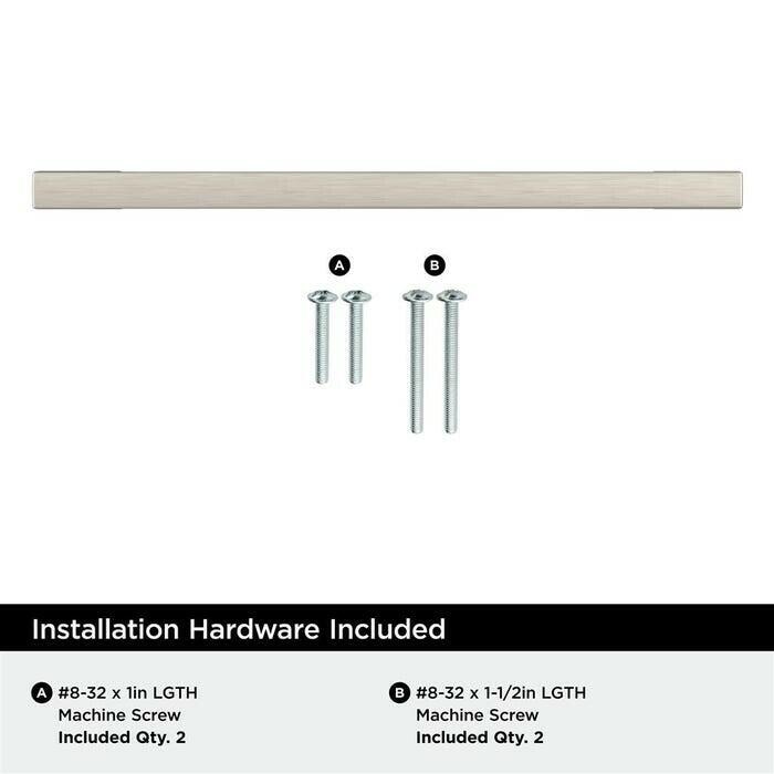 Amerock BP55278G10 Cabinet Pull | Satin Nickel | 6-5/16" (160 mm) C2C Blackrock