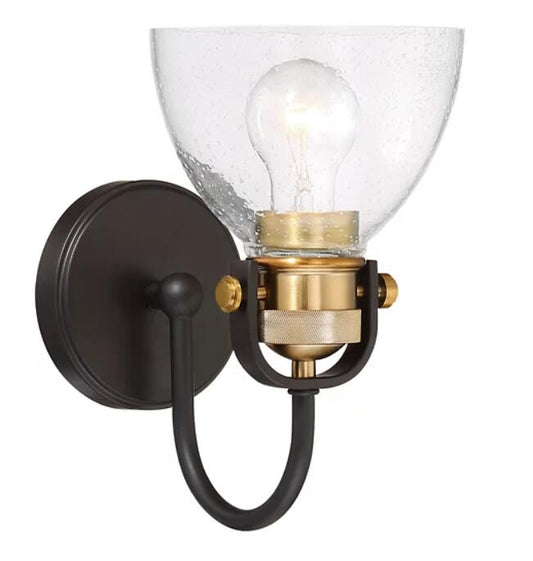 Minka Lavery 3361-416 - Monico Wall Sconce - Bronze with Brass