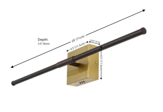 JONATHAN Y Lighting Makena 5" Tall LED Wall Sconce JYL7022D Oil Rubbed Bronze