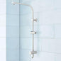 Signature Hardware Retrofit Exposed Pipe Shower Rail, Brushed Nickel