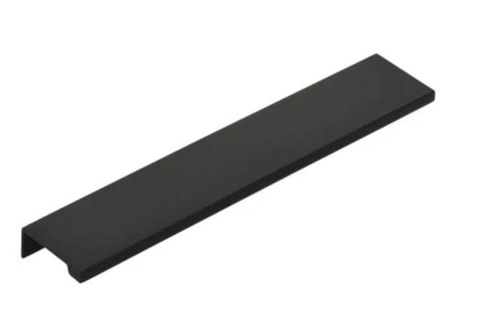Emtek 87130US19 Edge 8 Inch Center to Center Finger Cabinet Pull - Flat Black