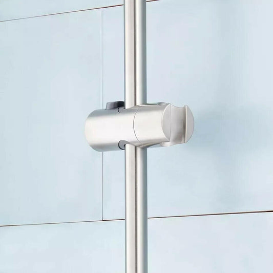 Signature Hardware Retrofit Exposed Pipe Shower Rail, Brushed Nickel