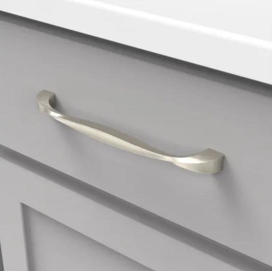 Hickory H076019-14 - Twist 7-9/16" Center to Center Drawer pull- Polished Nickel