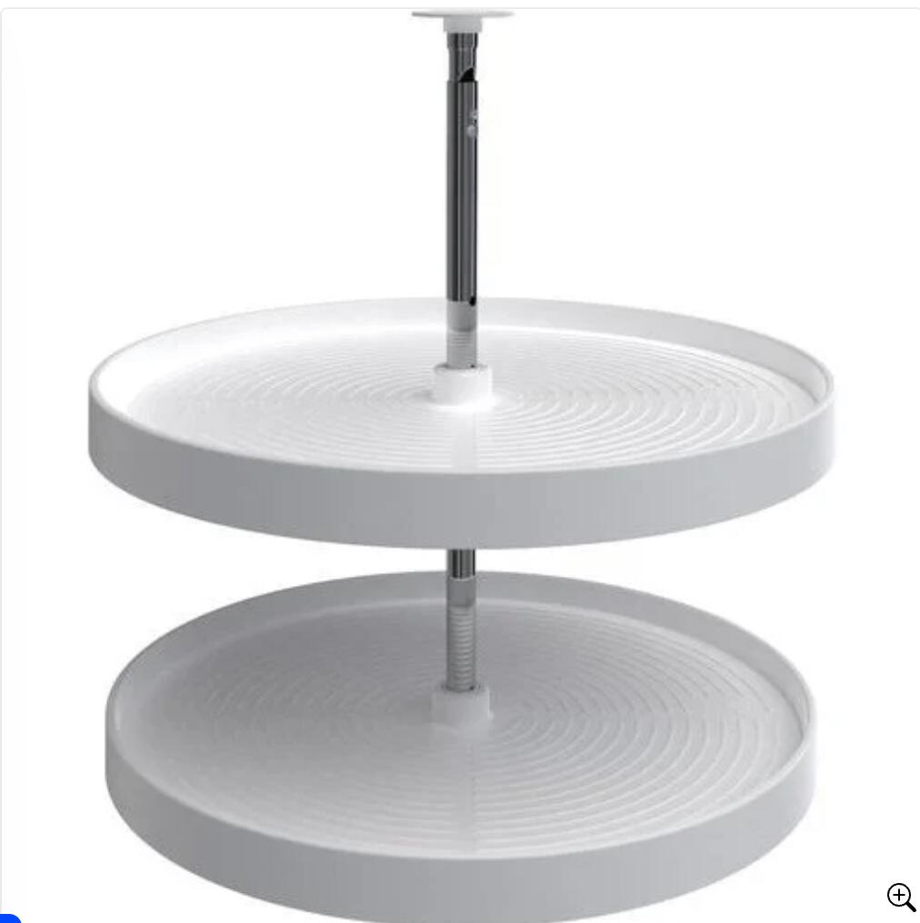 Rev-A- Shelf 24 Inch Diameter Lazy Daisy Full Circle 2-Shelf Lazy Susan Set