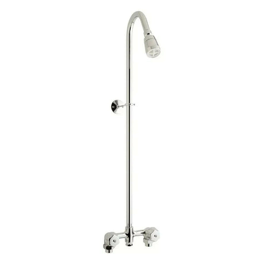 Signature Hardware SH441012CP Exposed 2 Valve Shower, Polished Chrome