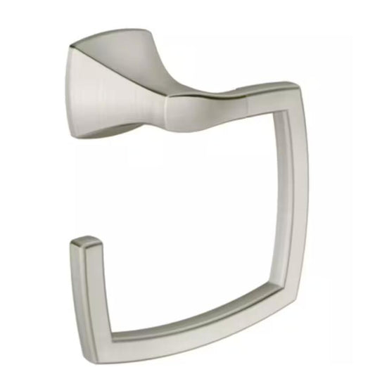 Moen YB5186BN Bathroom or Kitchen Voss Towel Ring - Brushed Nickel