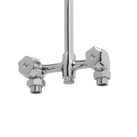 Signature Hardware SH441012CP Exposed 2 Valve Shower, Polished Chrome