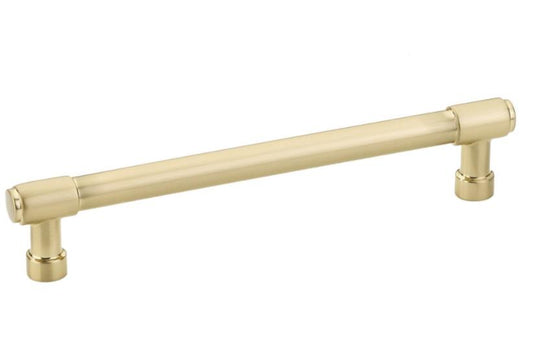 Emtek 86689US4 Jasper 6" Centers, Cabinet Pull, Modern Collection, Satin Brass
