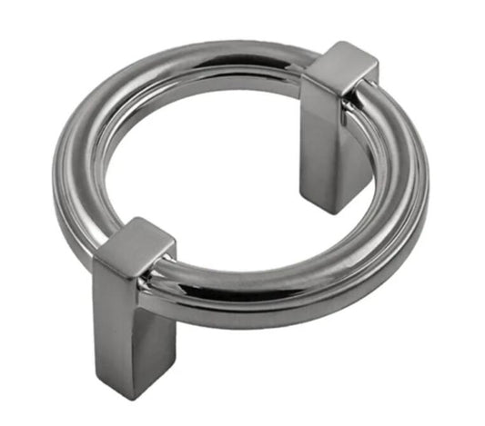 Belwith Keeler 2-1/4" Center-2-Center Cabinet Ring Pull Satin Nickel Pack of 4