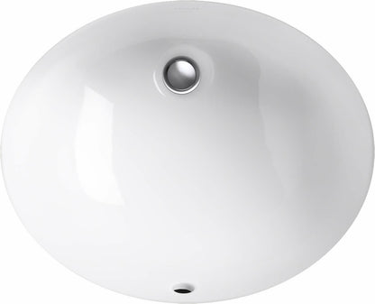 Kohler 2209-0 Caxton Oval 15" x 12" Undermount bathroom sink, White