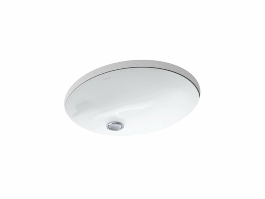 Kohler 2209-0 Caxton Oval 15" x 12" Undermount bathroom sink, White