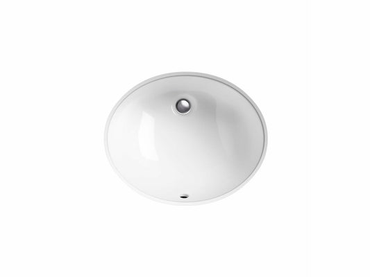 Kohler 2209-0 Caxton Oval 15" x 12" Undermount bathroom sink, White
