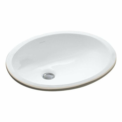 Kohler 2209-0 Caxton Oval 15" x 12" Undermount bathroom sink, White