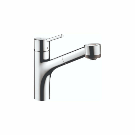 hansgrohe Talis S Chrome Single-Handle Kitchen Faucet with Pull Out Sprayer