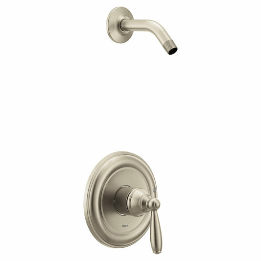 Moen UT2152NHBN Brantford Handle Shower Trim Kit, Valve Required, Brushed Nickel