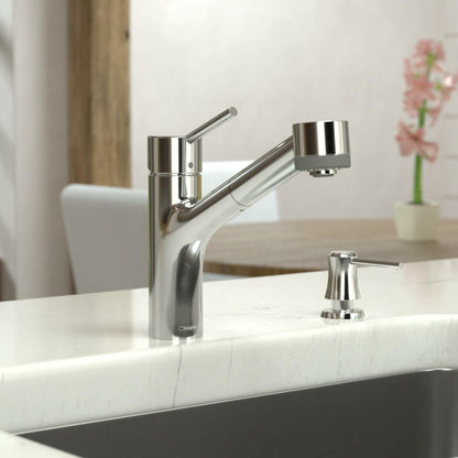 hansgrohe Talis S Chrome Single-Handle Kitchen Faucet with Pull Out Sprayer