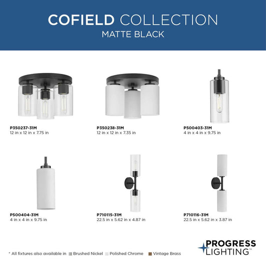 Progress Lighting Progress P710115-31M Cofield - 2 Light Wall Bracket