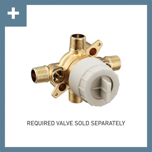 Moen UT2152NHBN Brantford Handle Shower Trim Kit, Valve Required, Brushed Nickel