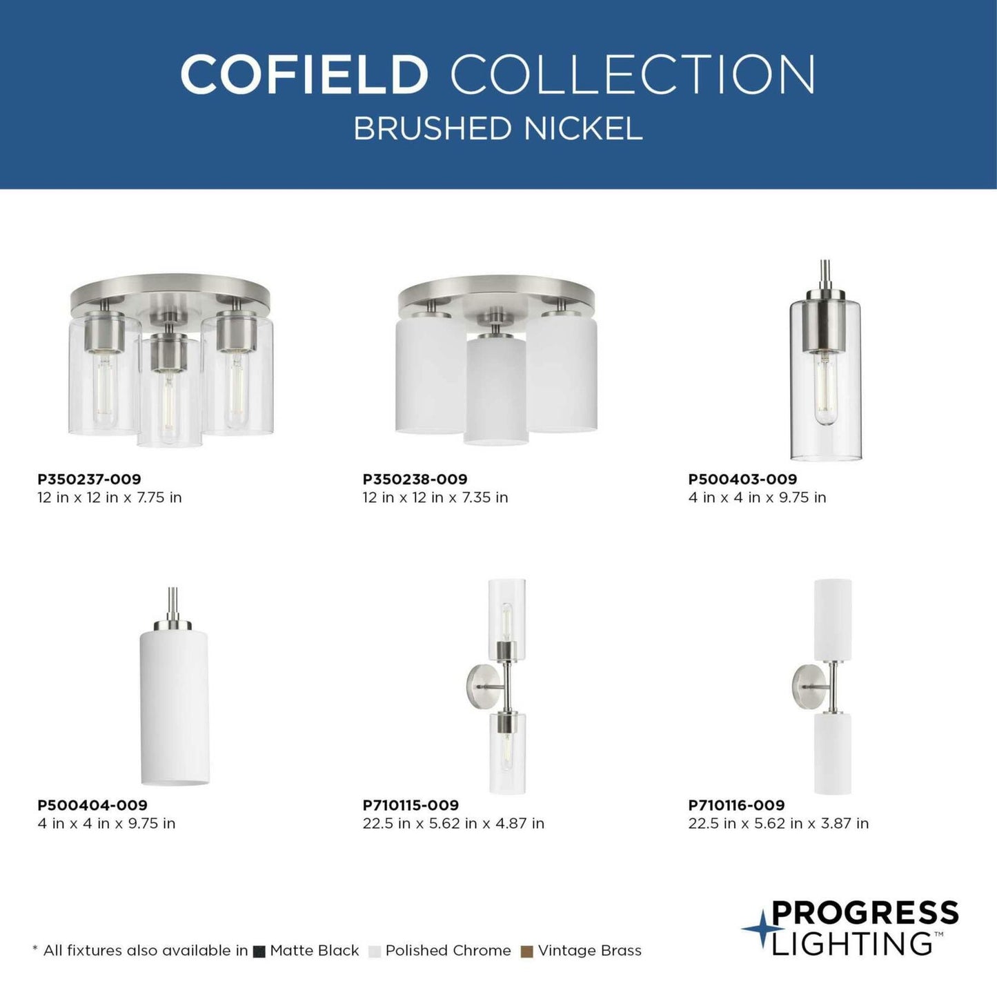 Progress Lighting Progress P710115-31M Cofield - 2 Light Wall Bracket