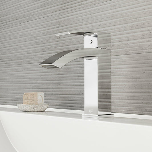 Vigo VG01015CH Lavatory Faucet - Single Hole - Chrome