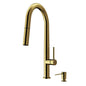 VIGO Greenwich 18'' H Single Handle Pull-Down Sprayer Set with Soap Dispenser