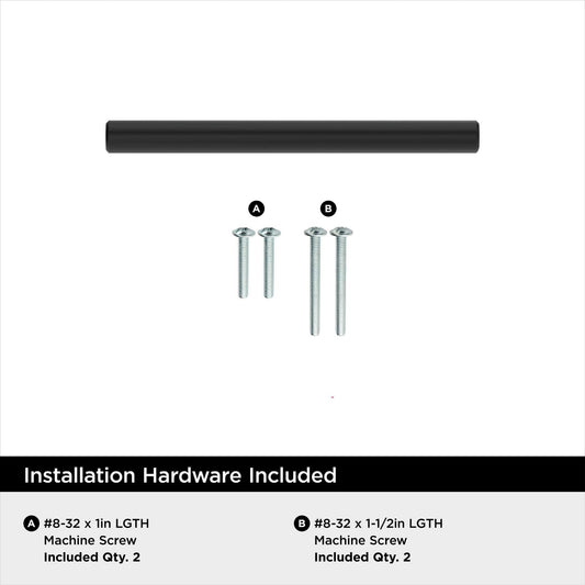 Amerock BP37240MB Eaton 3 Inch Center to Center Bar Cabinet Pull - Matte Black