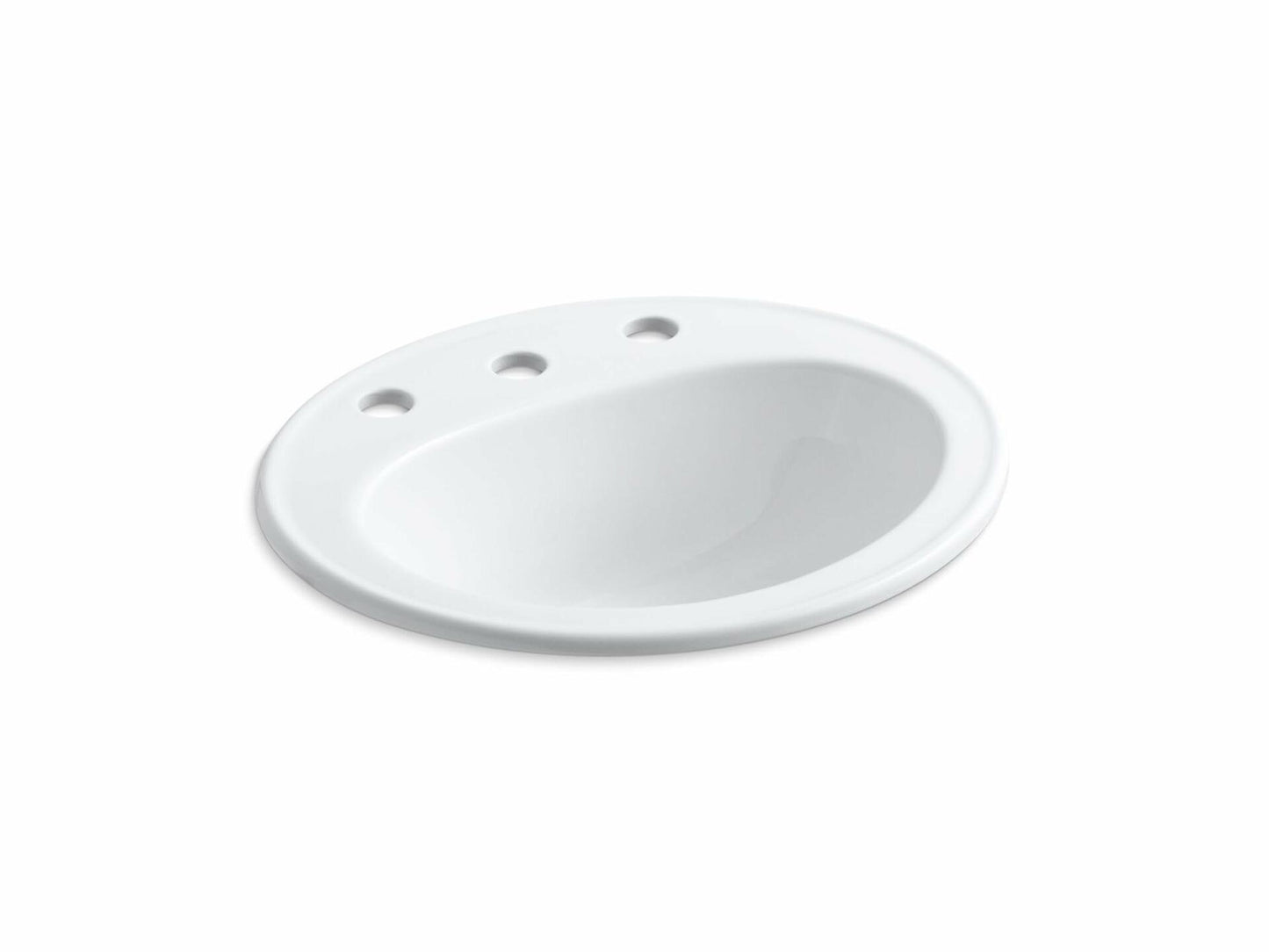 Pennington® Drop-in bathroom sink with 8" widespread faucet holes