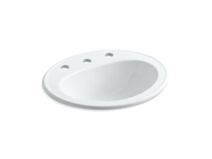 Pennington® Drop-in bathroom sink with 8" widespread faucet holes