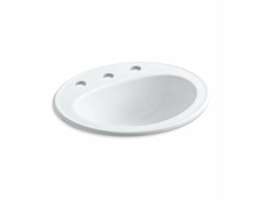 Pennington® Drop-in bathroom sink with 8" widespread faucet holes
