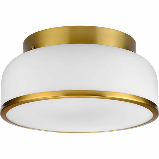 Progress Lighting P350255-109 Two-Light Brushed Bronze 11-1/4" Flush Mount Light