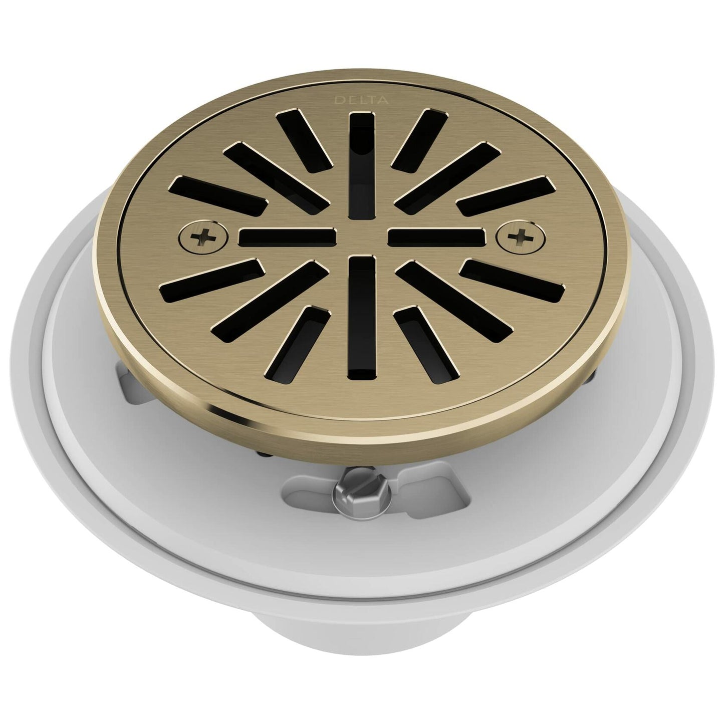 Delta Faucet 4 Inch Tile-In Round Shower Floor Drain Champagne Bronze