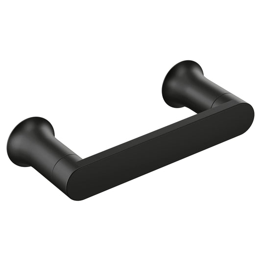 Moen Genta LX Matte Black Modern WallMount Pivoting Toilet Paper Holder BH3808BL