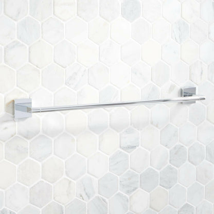 Signature Hardware 448346 Hibiscus 24" Towel Bar - Chrome