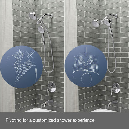 KOHLER 23218-G-CP Awaken 2-in-1 Multifunction Shower Combo Kit, PC