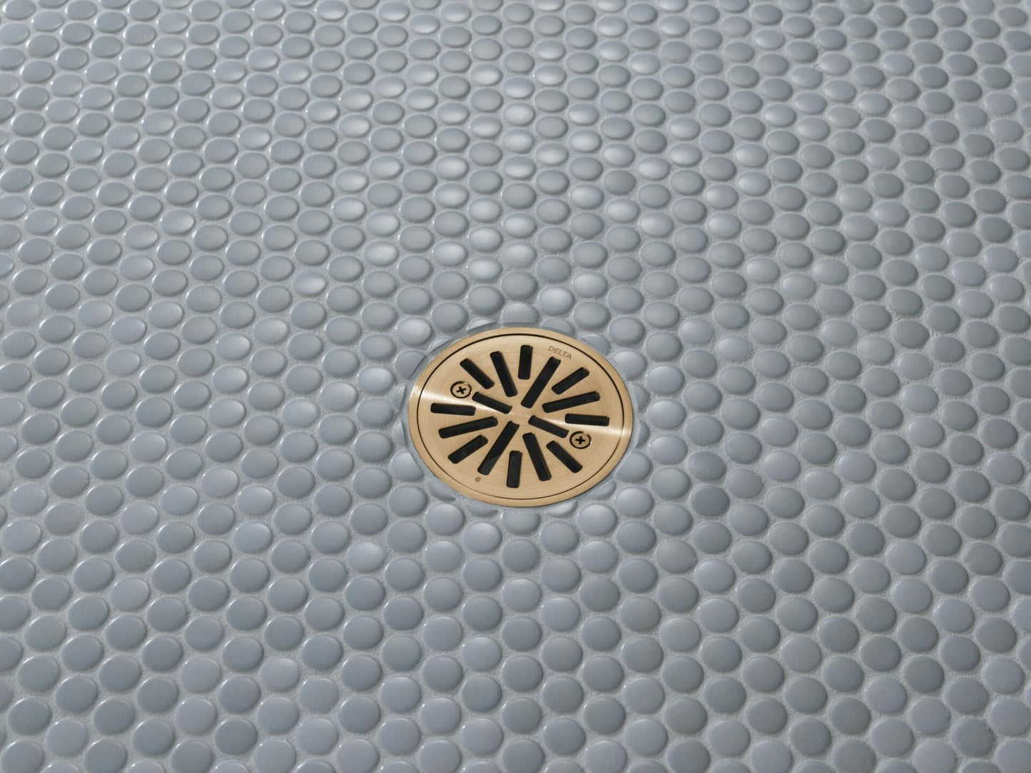 Delta Faucet 4 Inch Tile-In Round Shower Floor Drain Champagne Bronze