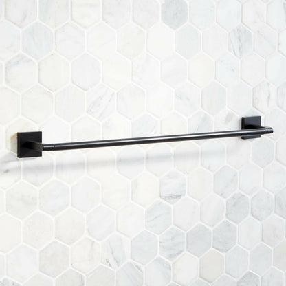 Signature Hardware 448346 Hibiscus 24" Towel Bar - Chrome