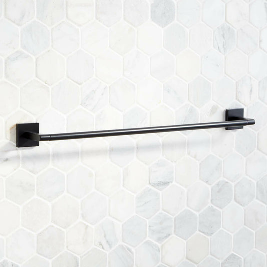 Signature Hardware 448346 Hibiscus 24" Towel Bar - Chrome