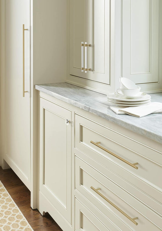 Amerock | Cabinet Knob | Clear/Champagne Bronze | Glacio