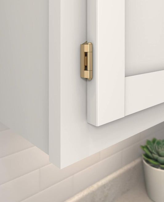 Amerock BPR7566CZ Cabinet Hinge 1/4 in Champagne Bronze 2 Pack