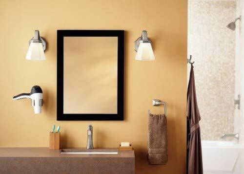 Moen Voss Brushed Gold Bathroom Towel Ring, Modern Wall Mounted Bathroom