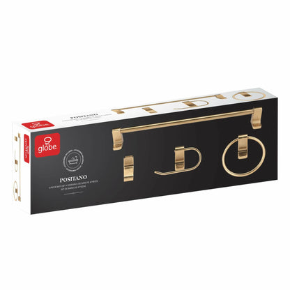 Globe Electric 51695 Positano Bath Set, Brass