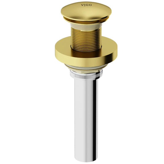 VIGO Vessel Bathroom Sink Pop-Up Drain and Mounting Ring Matte Gold - VG07000MG