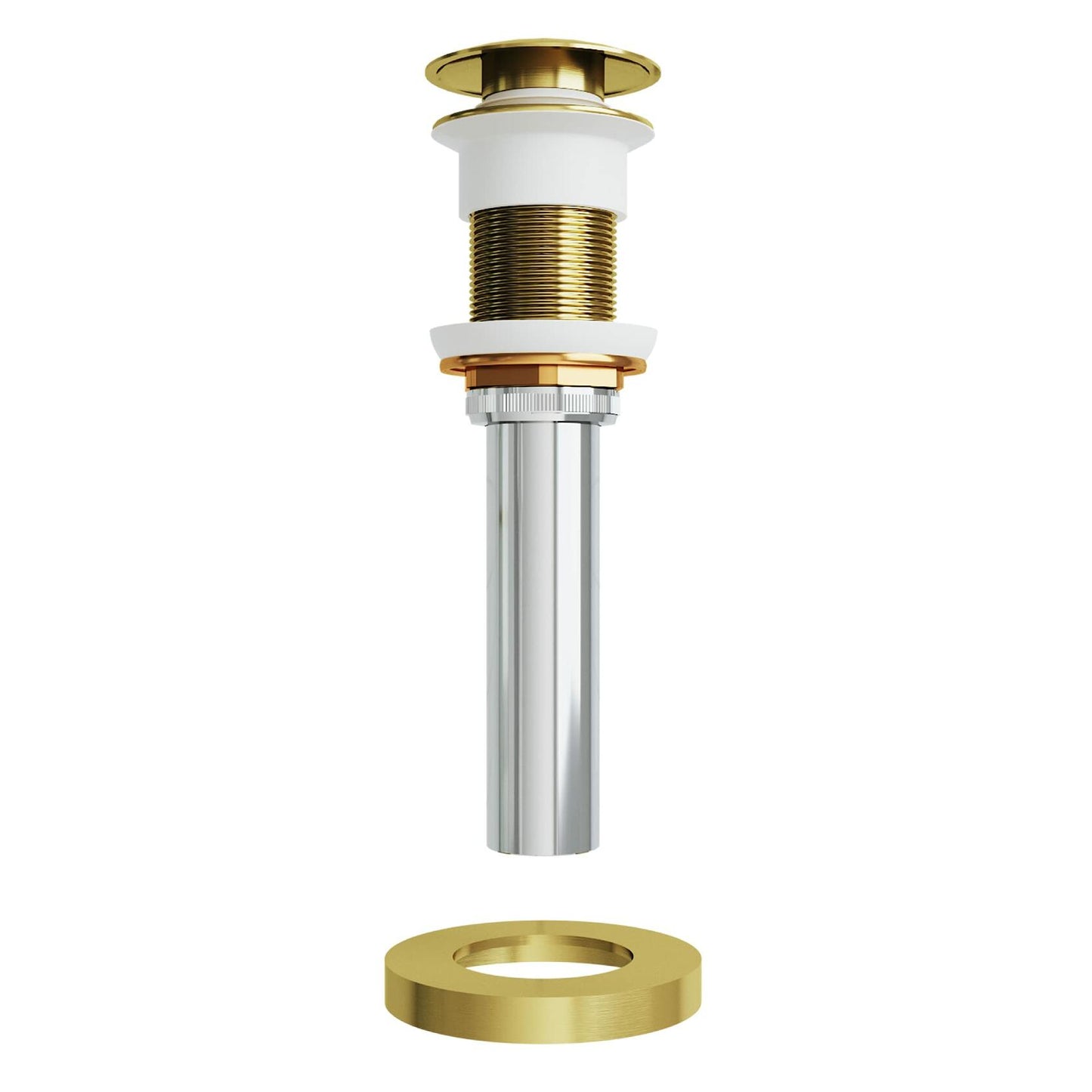 VIGO Vessel Bathroom Sink Pop-Up Drain and Mounting Ring Matte Gold - VG07000MG