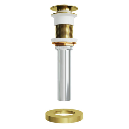 VIGO Vessel Bathroom Sink Pop-Up Drain and Mounting Ring Matte Gold - VG07000MG