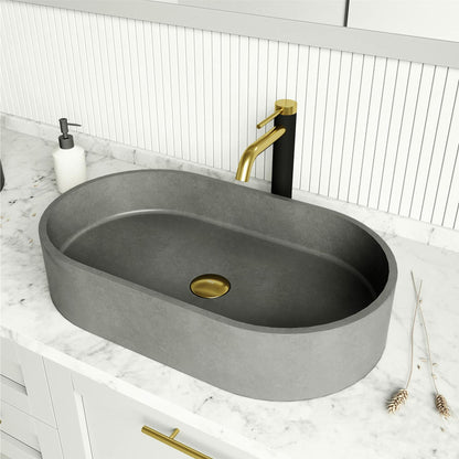 VIGO Vessel Bathroom Sink Pop-Up Drain and Mounting Ring Matte Gold - VG07000MG