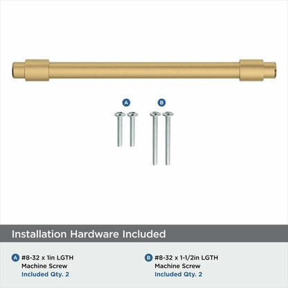 Amerock | Cabinet Pull | Champagne Bronze | 5-1/16 inch Center-to-Center